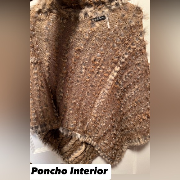 Rabbit Fur Poncho - Picture 8 of 8